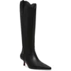 Steven New York Britt Western Pointed Toe Boot In Black