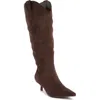 Steven New York Britt Western Pointed Toe Boot In Brown