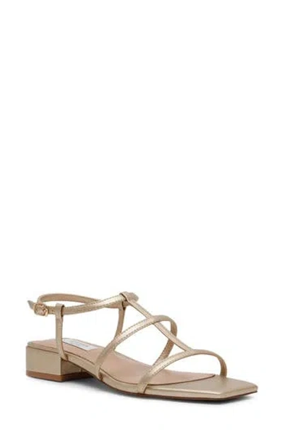 Steven New York Hapi Caged Sandal In Gold