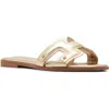 Steven New York Harlien Slide Sandal In Gold