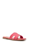 Steven New York Harlien Slide Sandal In Hot Pink