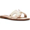 Steven New York Harlien Slide Sandal In Ivory/white