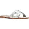 Steven New York Harlien Slide Sandal In Silver