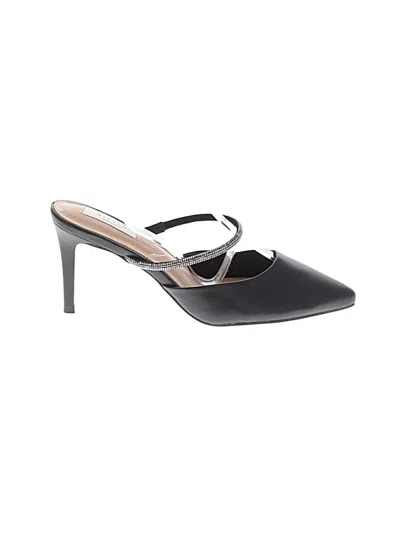 Pre-owned Steven New York Heels In Black