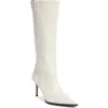 Steven New York Lanza Knee High Boot In White