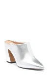 Steven New York Leanne Pointed Toe Mule In Silver