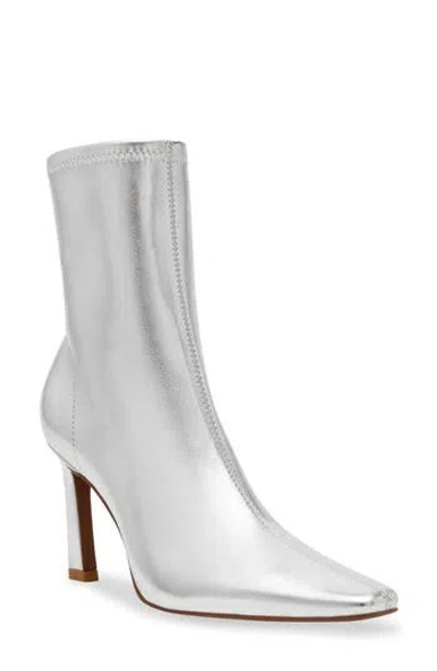 Steven New York Sally Pointed Toe Boot In Silver