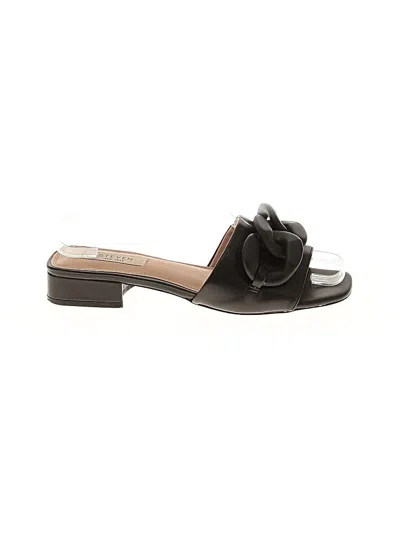 Pre-owned Steven New York Sandals In Black