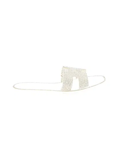 Pre-owned Steven New York Sandals In White