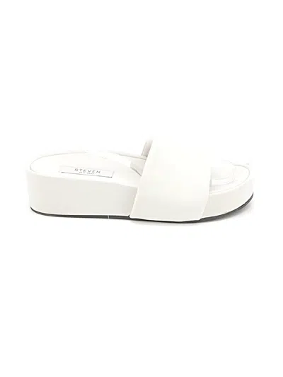 Pre-owned Steven New York Sandals In White