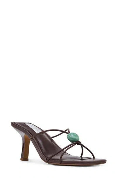 Steven New York Tish Slide Sandal In Brown