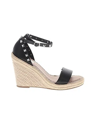 Pre-owned Steven New York Wedges In Black