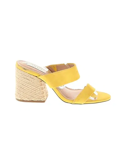 Pre-owned Steven New York Wedges In Yellow