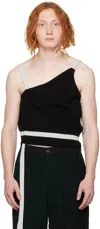Steven Passaro Ssense Exclusive Black & Gray Khanh Brice Nguyen Edition Tank Top In Black / Grey