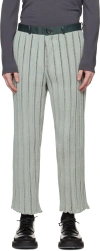 Steven Passaro Ssense Exclusive Green Khanh Brice Nguyen Edition Culottes In Water Green