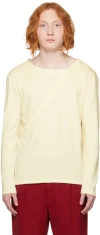Steven Passaro Ssense Exclusive Off-white Wrap T-shirt In Cream