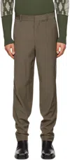 Steven Passaro Taupe Four-pocket Trousers In Bracken