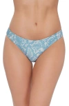 Stevie Scoop Hipster Bikini Bottom With Cheeky Coverage In Blue