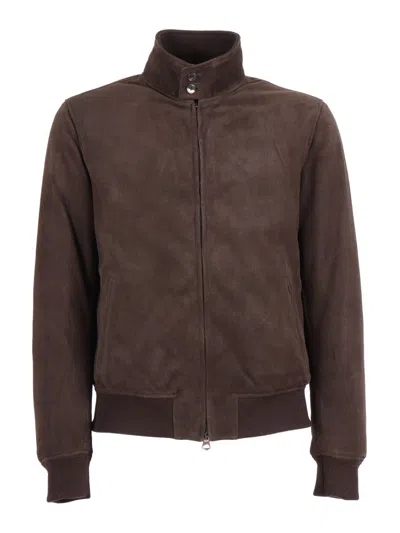 Stewart - Scettro Nuvola-waxy Suede-down Military Green V806 In Brown