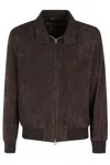 Stewart Giubbotto Garment Suede Archie Goat In Brown