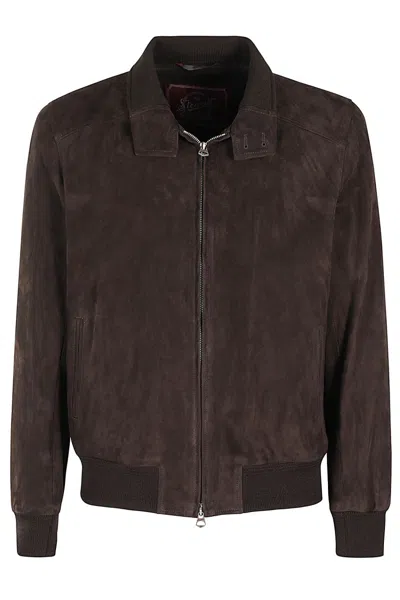 Stewart Giubbotto Garment Suede Archie Goat In T Moro