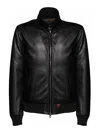 Stewart Leather Jacket In Negro
