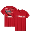 Stewart-haas Racing Team Collection Men's  Red Chase Briscoe Car T-shirt In Red