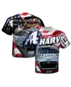 Stewart-haas Racing Team Collection Men's  White Kevin Harvick Sublimated Patriotic T-shirt In White