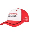 Stewart-haas Racing Team Collection Men's White/red Chase Briscoe Mahindra Uniform Adjustable Hat In White,red