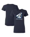 Stewart-haas Racing Team Collection Women's  Navy Kevin Harvick Driver T-shirt In Navy