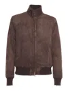 Stewart Jacket With Double Slider Zip, Barracuda Collar With 2buttons, In Brown
