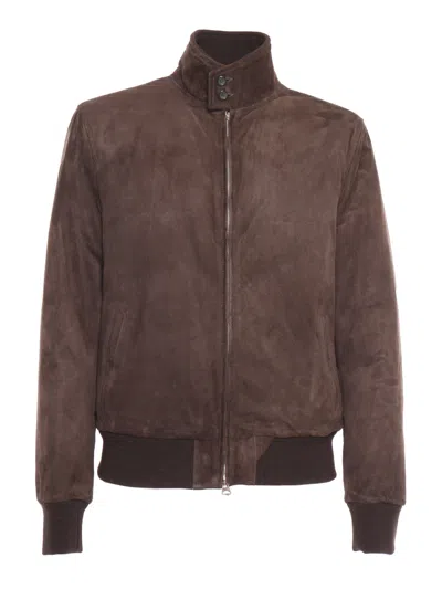 STEWART JACKET WITH DOUBLE SLIDER ZIP, BARRACUDA COLLAR WITH 2BUTTONS, 2WELT SIDE POCKETS, BOTTOM GARMENT AN