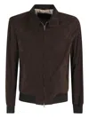 Stewart Leather Jacket In Brown