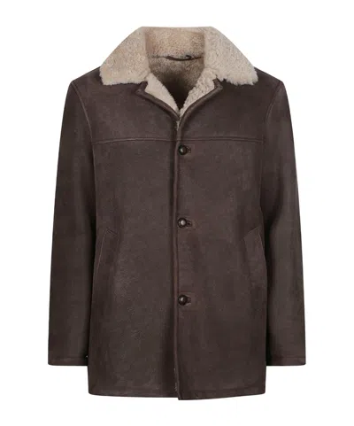 Stewart Long-sleeve Jacket In Brown