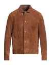 Stewart Man Jacket Tan Size Xxl Leather