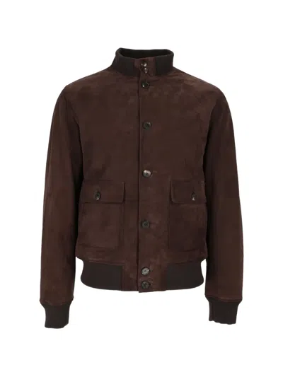 Stewart New Orleans Suede Jacket In Brown
