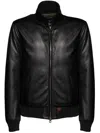 Stewart Leather Jacket In Black