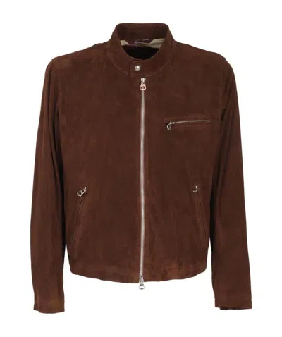 Stewart Pocket-inserting Casual Jacket In Red