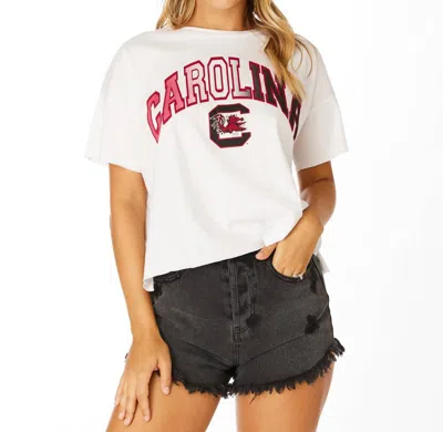 Stewart Simmons Carolina Boxy Tee In White