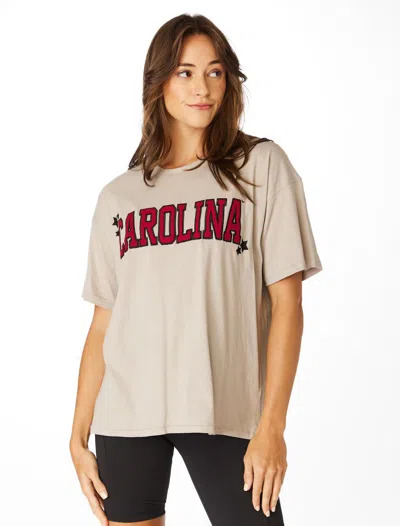 Stewart Simmons Carolina Varsity Grand Short Sleeve Tee In Gray