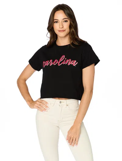 Stewart Simmons Carolina Vintage Short Sleeve Tee In Black