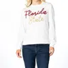 Stewart Simmons Florida State Glitter Script Long Sleeve Shirt In White In White