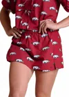 Stewart Simmons Razorback Poplin Skort In Red In Red