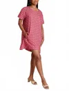 Stewart Simmons Twill A-line Dress In Razorback In Multi