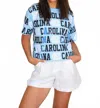 Stewart Simmons Women's The Sequin Repeat Top In Multi In Blue