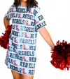 Stewart Simmons Women'stshirt Dress In Multi In Black