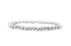 Stia Classy & Comfortable Beaded Stretch Bracelets - 5mm Round In Silver
