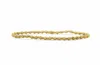 Stia Diamond Cut 3mm 1 To 1 Stretch Bracelet In Gold