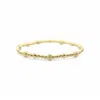 Stia Diamond Cut & Plain 3 To 1 Stretch Bracelets In Gold