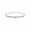 Stia Diamond Cut & Plain 3 To 1 Stretch Bracelets In Silver